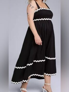 NWT Torrid belle isle babydoll poplin maxi dress 🌹